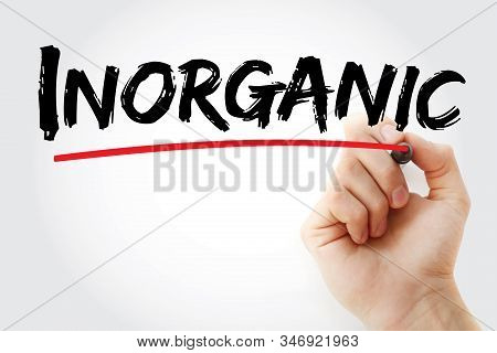 Inorganic - Text With Marker, Concept Background