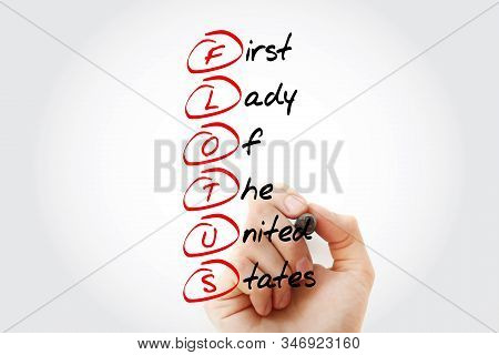 Flotus - First Lady Of The United States Acronym, Concept Background