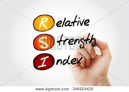 Rsi - Relative Strength Index Acronym, Business Concept Background