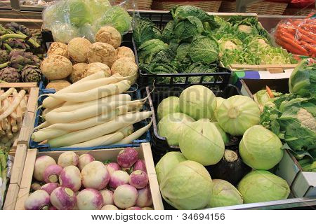 GemÃ¼se auf einem Markt
