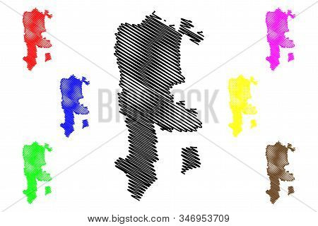 Cahul District (republic Of Moldova, Administrative Divisions Of Moldova) Map Vector Illustration, S