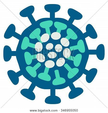 Chinese Coronavirus 2019-ncov. Vector Illustration. Iruses Around.