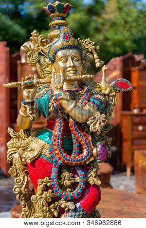 Traditional Souvenir From India Is The Figure Of The Goddess Shiva.