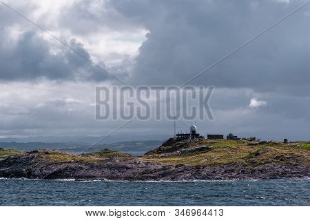 Landscape View Of The Harsh Sea And A Bit Stormy Weather On A Late Summer Day, Mortavika Norway