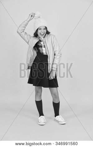 Best Free Time. Beauty Fashion For Kid. Back To School. Ready For Winter Vacation. Cosy Autumn Cloth