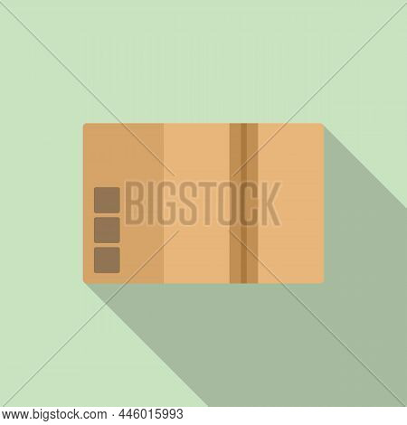 Delivery Box Icon Flat Vector. Cardboard Package. Empty Carton