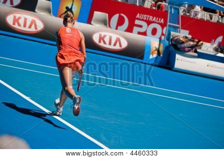 Ruský tenisový hráč Elena Dementieva, na Australian Open