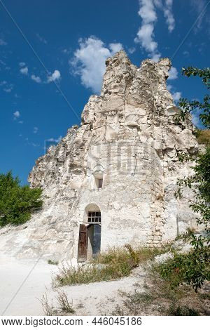 Divnogorye, Voronezh Region, Russia, August - 18.2021: Cave Church Of The Sicilian Icon Of The Most 