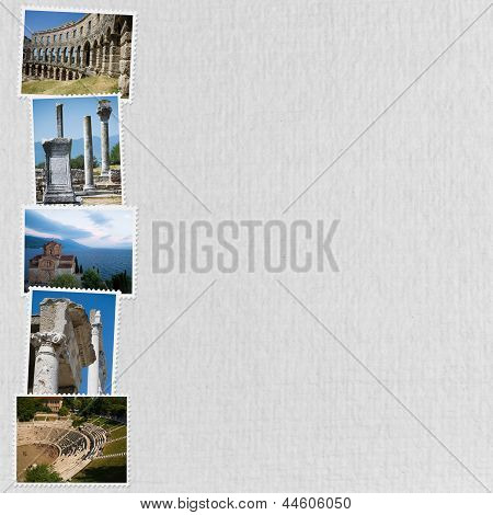 Weiße Papierhintergrund Urlaub