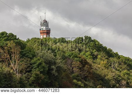 Niechorze, Poland - Circa August 2021: The Lighthouse Off The Coast Of Niechorze
Circa August 2021 I