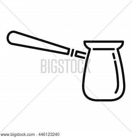 Coffee Turka Icon Outline Vector. Hot Drink. Morning Caffeine