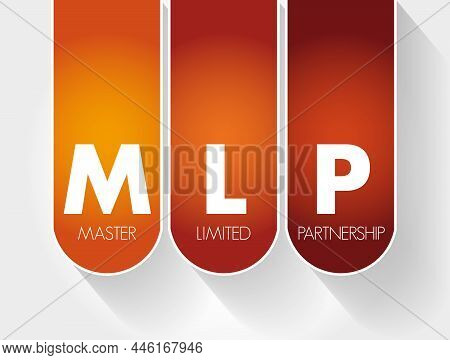 Mlp - Master Limited Partnership Acronym, Business Concept Background