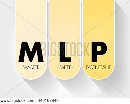 Mlp - Master Limited Partnership Acronym, Business Concept Background