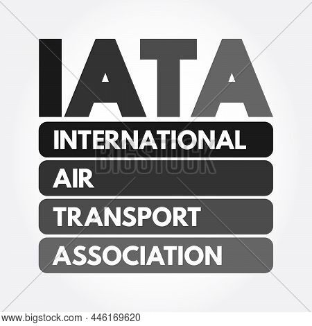 Iata - International Air Transport Association Acronym, Concept Background