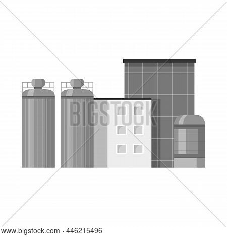 Vector Design Of Factory And City Logo. Collection Of Factory And Production Vector Icon For Stock.