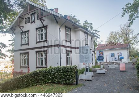 Oslo, Norway - September 25, 2021: Caffe In Ekebergparken Park.