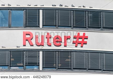 Oslo, Norway - September 25, 2021: Ruter Emblem. Ruter As Is The Public Transport Authority For Oslo