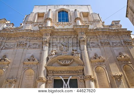Kostel St. Angelo. Lecce. Puglia. Itálie.