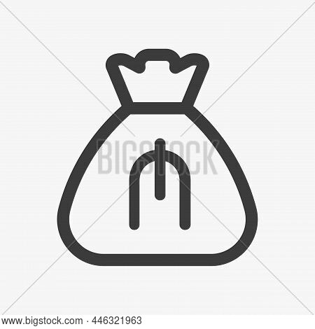 Manat Icon. Money Bag With Currency Of Azerbaijan