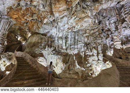 Campanet Caves In Mallorca. Geological And Mineral. Balearic Islands. Spain