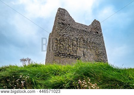 Rossle Castle At Easky Pier In County Sligo - Republic Of Ireland.