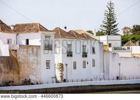 Architecture Details Of Tavira Small City, Algarve, Portugal