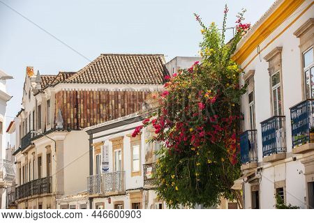 Architecture Details Of Tavira Small City, Algarve, Portugal