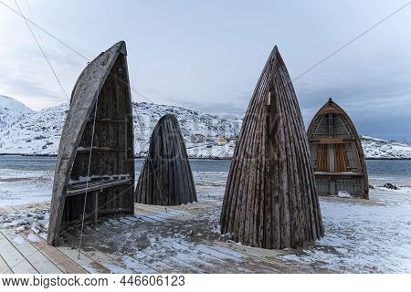 Teriberka Is A Village On The Shore Of The Arctic Ocean. The Edge Of The World. The Far North Of Rus