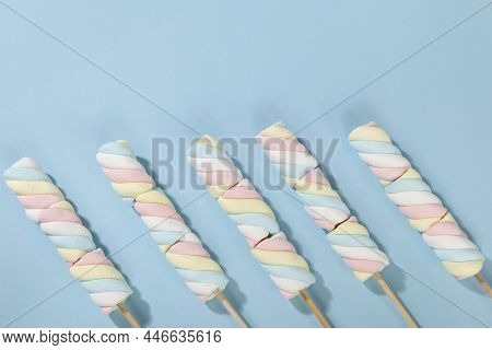 Multicolored Marshmallows - Tasty, Colorful And Fluffy Marshmallows.