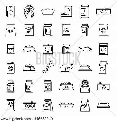 Cat Food Icon Outline Vector. Canned Food. Pet Package