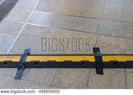 Cable Protector Cover. Protective Cover For Electrical Cable. Pavement Pads To Protect Electrical Wi