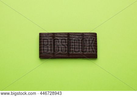 Hematogen Bar On Green Background, Top View