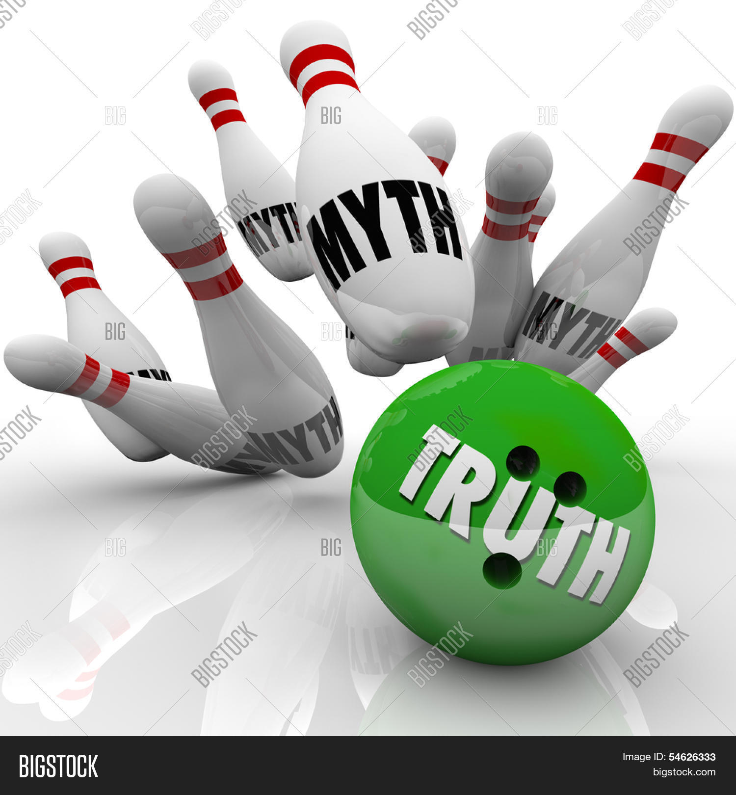 Truth Vs Myths Bowling Image & Photo (Free Trial) Bigstock