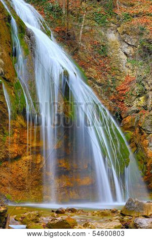 Waterfall  Dzur-Dzur in Crimea, Ukraine