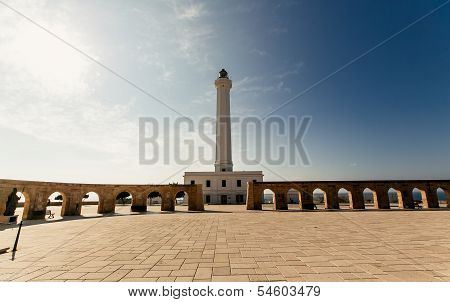Lighthouse of Santa Maria di Leuca in Italy.