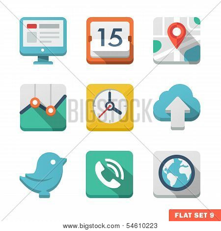 Universal Flat Icon Set.