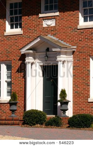 Classic Front Door With Columns