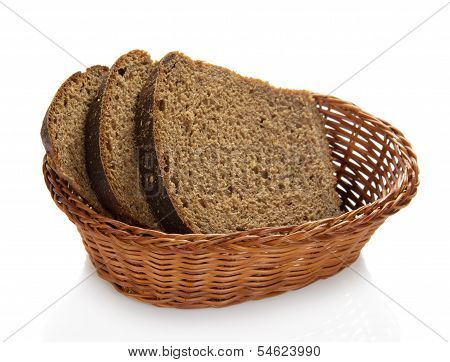 Fresh bread in a basket