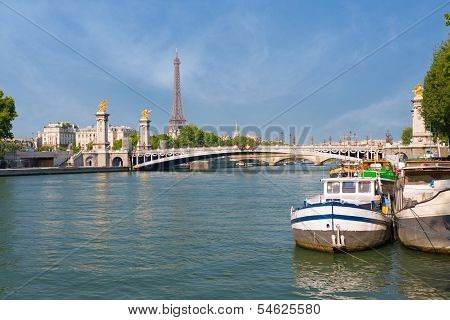 View Of Sena In Paris