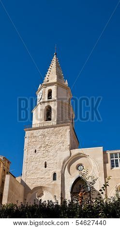 Bell Tower Of Church Notre-dame-des-accoules In Marseilles