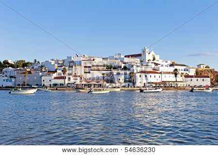 View on Ferragudo in the Algarve Portugal