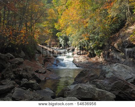 Quarry Falls in Autumn, Highlands North Carolina
