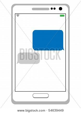 messaging or texting on cell phone