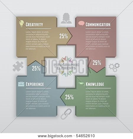 Square Infographic Arrows