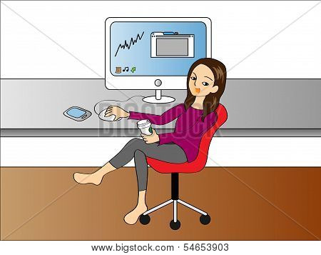 working from home
