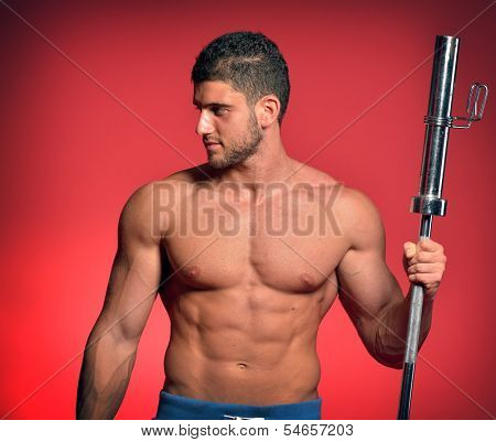 athletic young man portrait