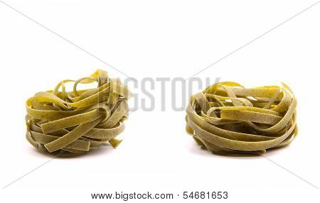 Tagliatelle paglia e fieno tipycal italian pasta