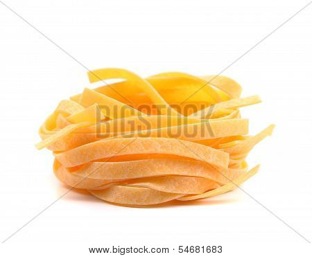 Tagliatelle paglia e fieno tipycal italian pasta.