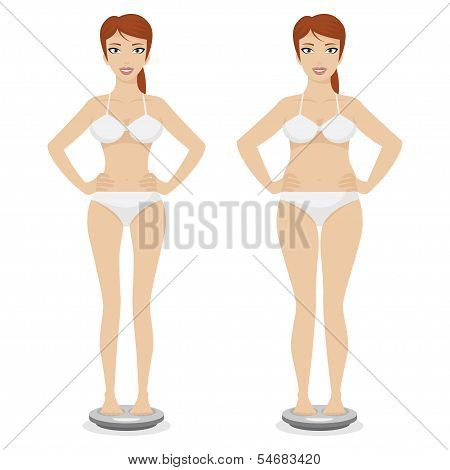 Girl full and thin