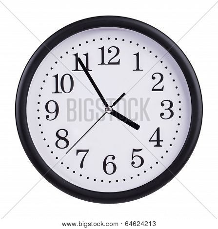 Office Clock Shows Five Minutes To Four